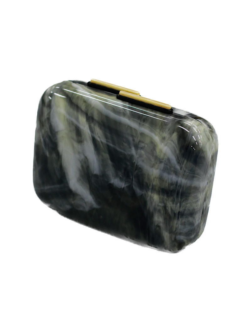 ［Lydia Delgado］<br>アクリルクラッチバッグ-グレー